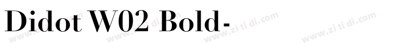 Didot W02 Bold字体转换
